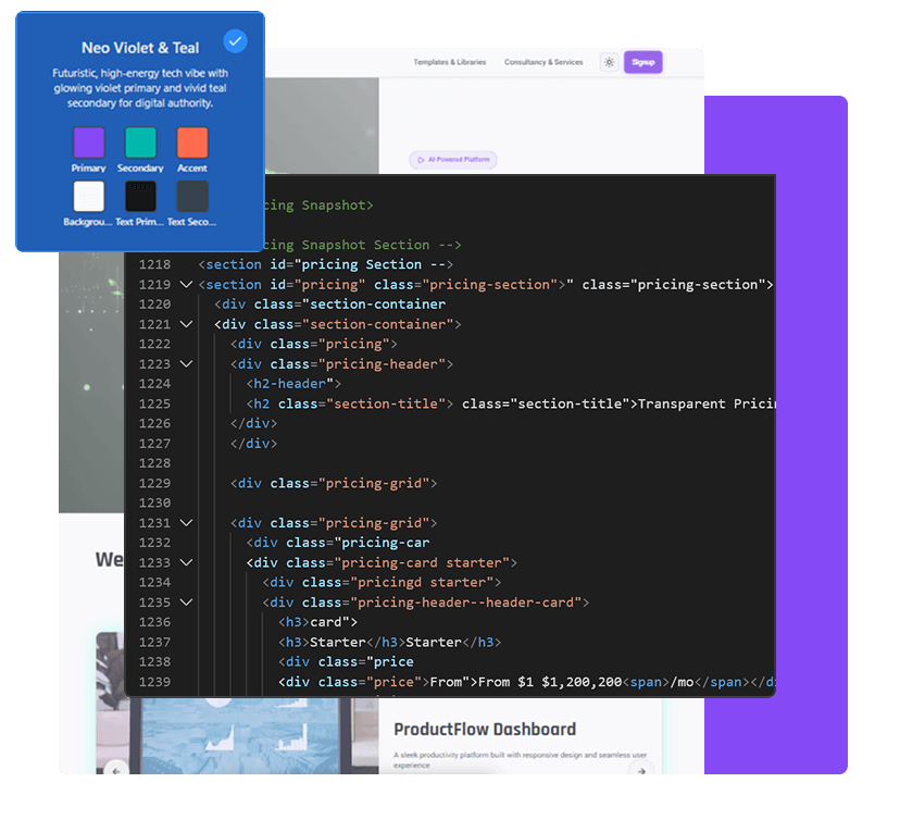 Generate real code image